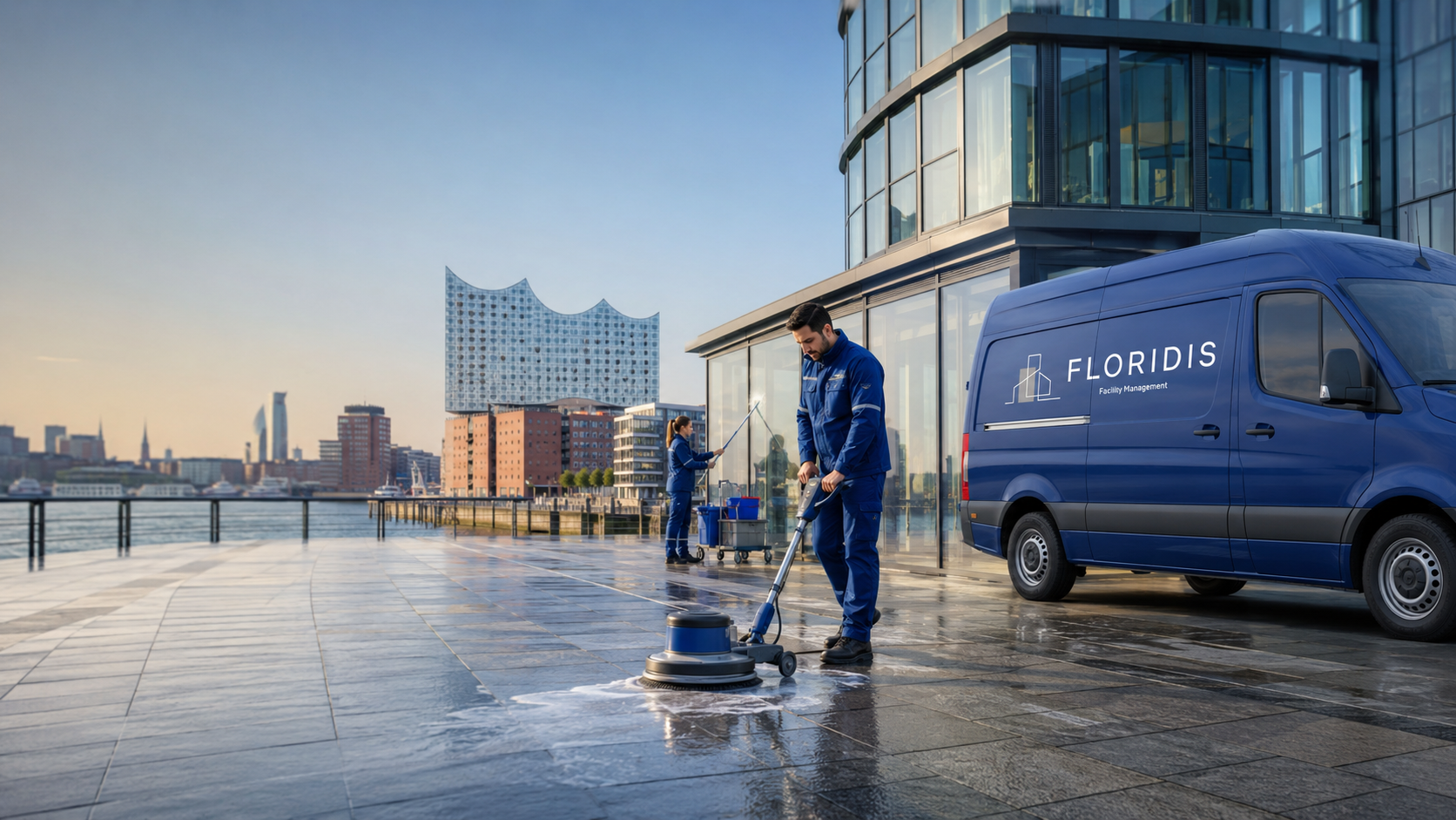 Grund- und Gebäudereinigung durch Floridis Facility Management