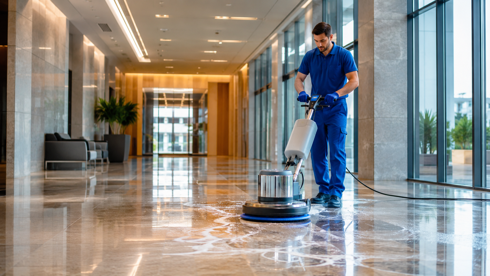Professionelle Büroreinigung durch Floridis Facility Management